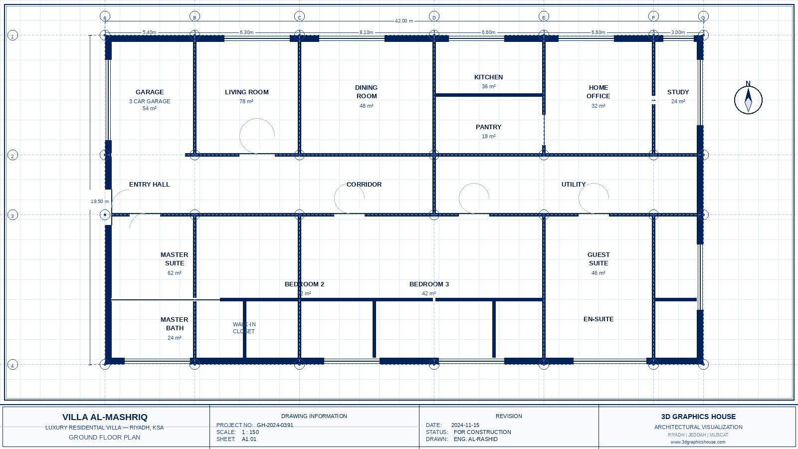 CAD architectural drawing